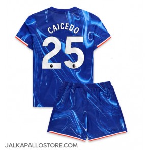 Chelsea Moises Caicedo #25 Kotipaita Lapsille 2024-25 Lyhythihainen (+ shortsit)